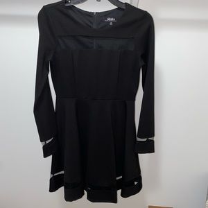 Lulus black dress with mesh
